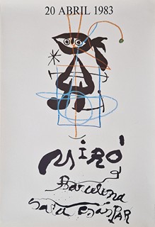 Joan Miró (1893 - 1983) - Výstavní plakát za života autora