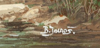 Jaroš Bohumil (1856 - 1924) - Krajina s řekou