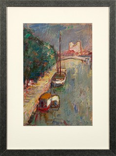 Pošar Miloš (1924 - 2007) - Pohled na Notre-Dame od Seiny