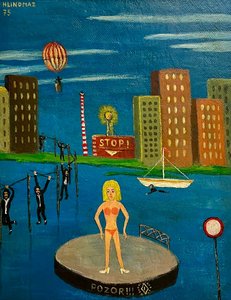 Josef Hlinomaz (1914 - 1978) - "Blondýna a nápadníci"