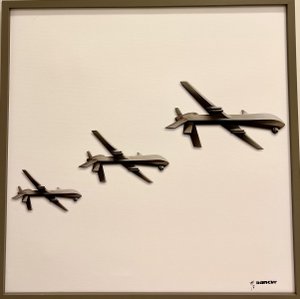 Banksy - Wall Mounted Drone Set (Duck and Cover)
