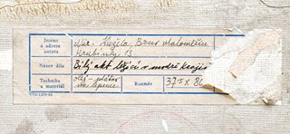 Kužela Miroslav (1928) - Bílý akt ležící v modré krajině