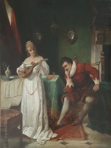 Josef Haier (1816 - 1891) - Lekce hudby - Velký formát