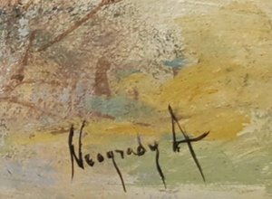 Antal Neogrady (1861 - 1942) - Myslivci na honu