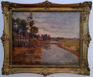 Ľudovít Csordák (1864 - 1937) - Dům u řeky