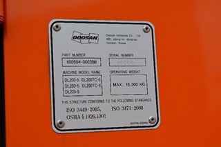 DOOSAN DL200TC-5 - KOLOVÝ NAKLADAČ