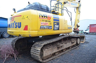 KOMATSU PC 290NLCI PÁSOVÉ RYPADLO + RYCHLUPÍNAČ,LŽÍCE A SVAHOVÁ LOPATA