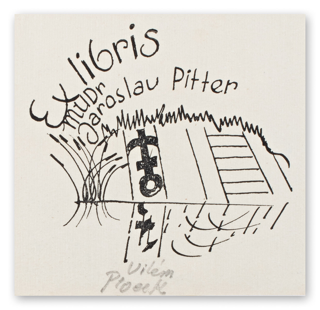 Ex libris MUDr. Jaroslav Pitter