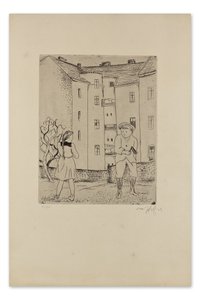 Girl and boy with a rattle