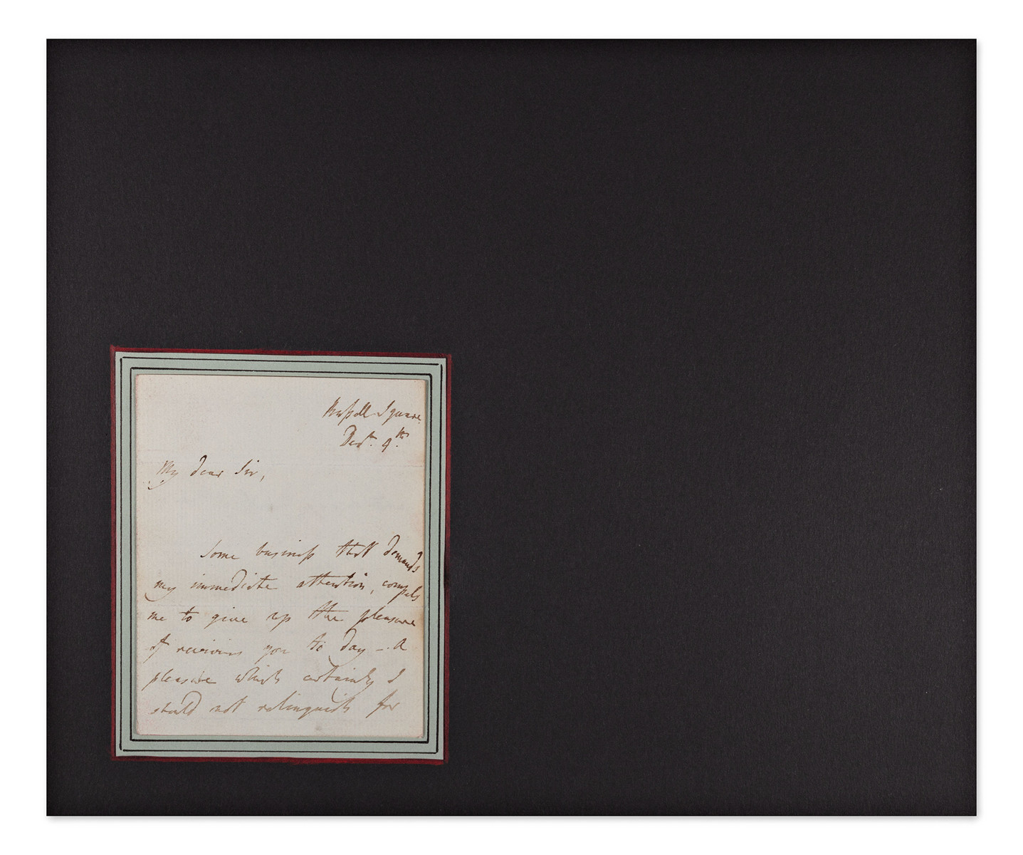 Sir Thomas Lawrence (1769-1830) - Four page letter with signature