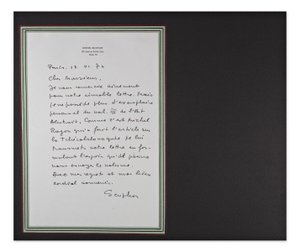 Michel Seuphor (1901-1999) - Letter with signature