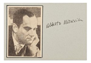 Alberto Moravia (1907-1990) - Autograph