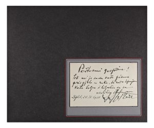 Ivan Meštrović (1883-1962) - Handwritten and signed letter