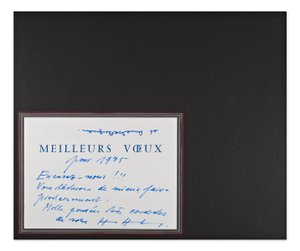 Hans Hartung (1904-1989) - Hand signed New Year's card