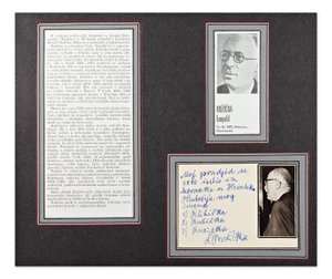 Leopold Růžička (1887-1976) - Handwritten text about the history of his name