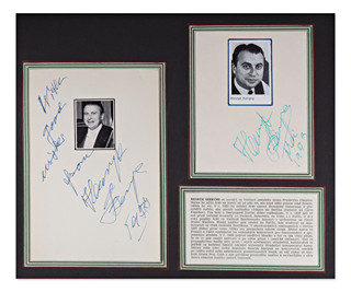 Henryk Bolesław Szeryng (1918-1988) - Two autographs