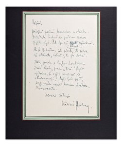 Vladimír Holan (1905-1980) - Handwritten letter