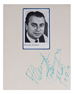 Henryk Bolesław Szeryng (1918-1988) - Two autographs