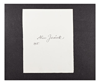 Alois Jirásek (1851-1930) - Hand signed autograph
