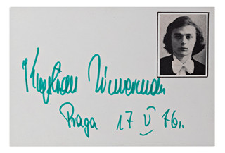 Krystian Zimerman (1956*) - Two handwritten signatures with sheet music sample