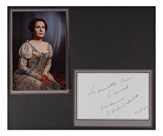 Zdzisława Donat (1936*) - Original photograph with signature and handwritten dedication