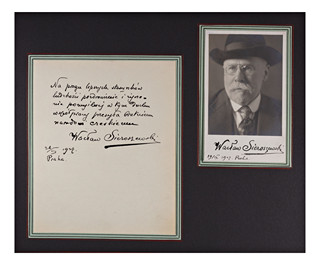 Wacław Sieroszewski (1858-1945) - Signed letter and signed photo