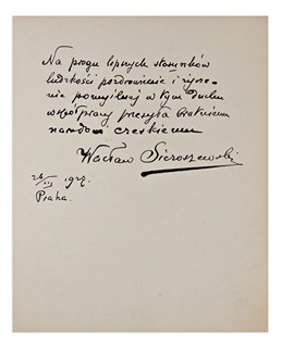 Wacław Sieroszewski (1858-1945) - Signed letter and signed photo