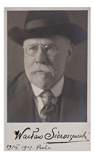 Wacław Sieroszewski (1858-1945) - Signed letter and signed photo