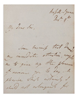 Sir Thomas Lawrence (1769-1830) - Four page letter with signature