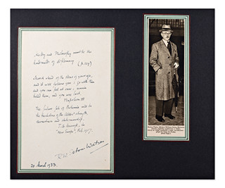 Robert William Seton-Watson (1879-1951) - Handwritten message with quote