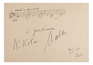 Nicolai Andreyevich Malko (1883-1961) - Autographs