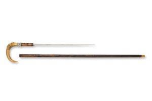 Dagger (stiletto) in staff | Europe / Spain (Toledo)
