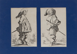 Jacques Callot (1592 - 1635) - Dva listy ze série La Noblesse de Lorraine