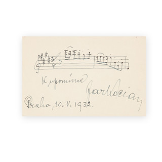 Jaroslav Kocián (1883 - 1950) - Podpis na ústřižku