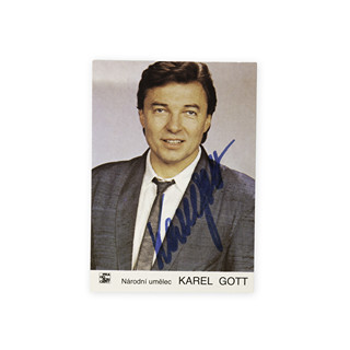 Karel Gott (1939 - 2019) - Podpis na fotografii