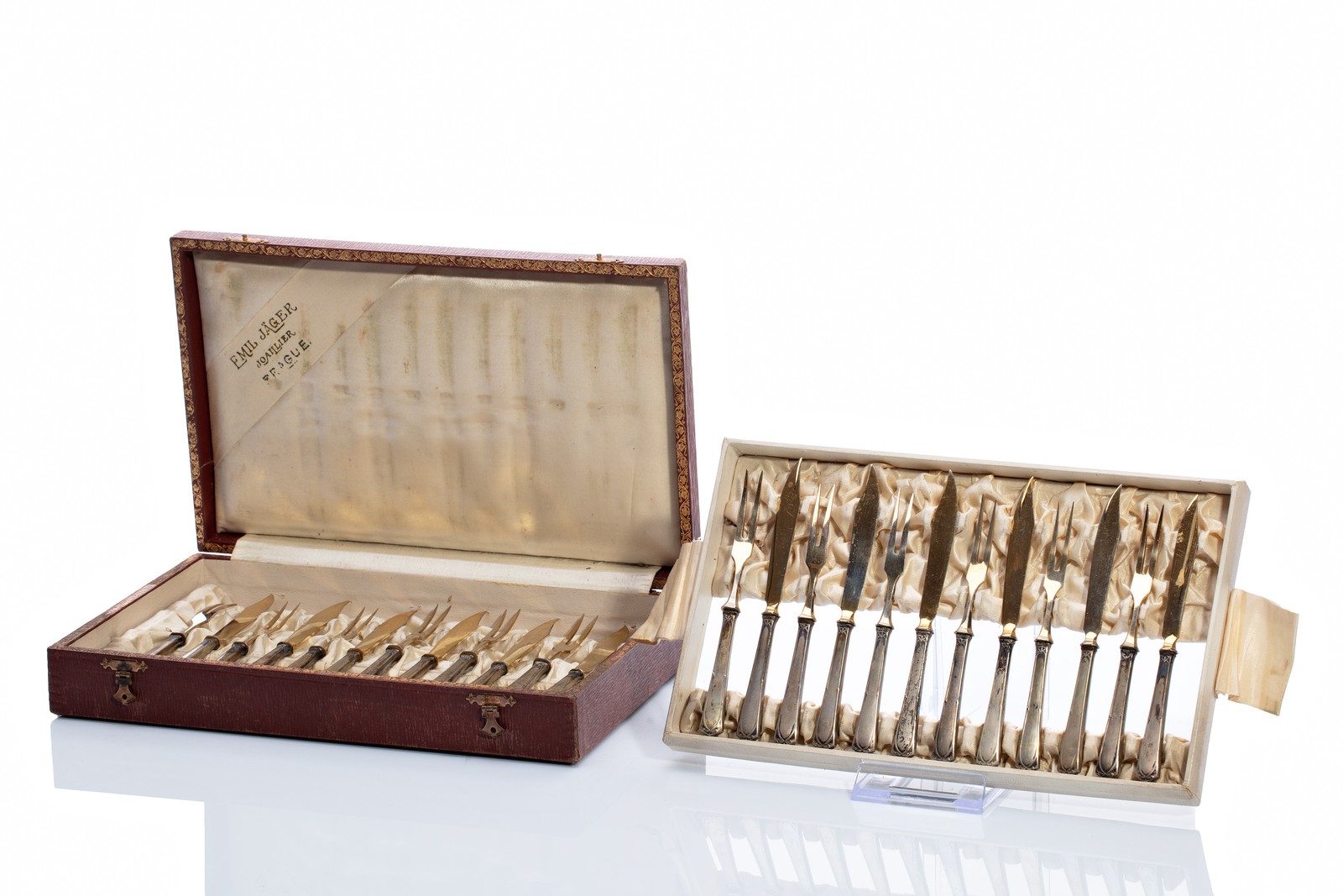 Set of dessert cutlery | Emil Jäger, Prague