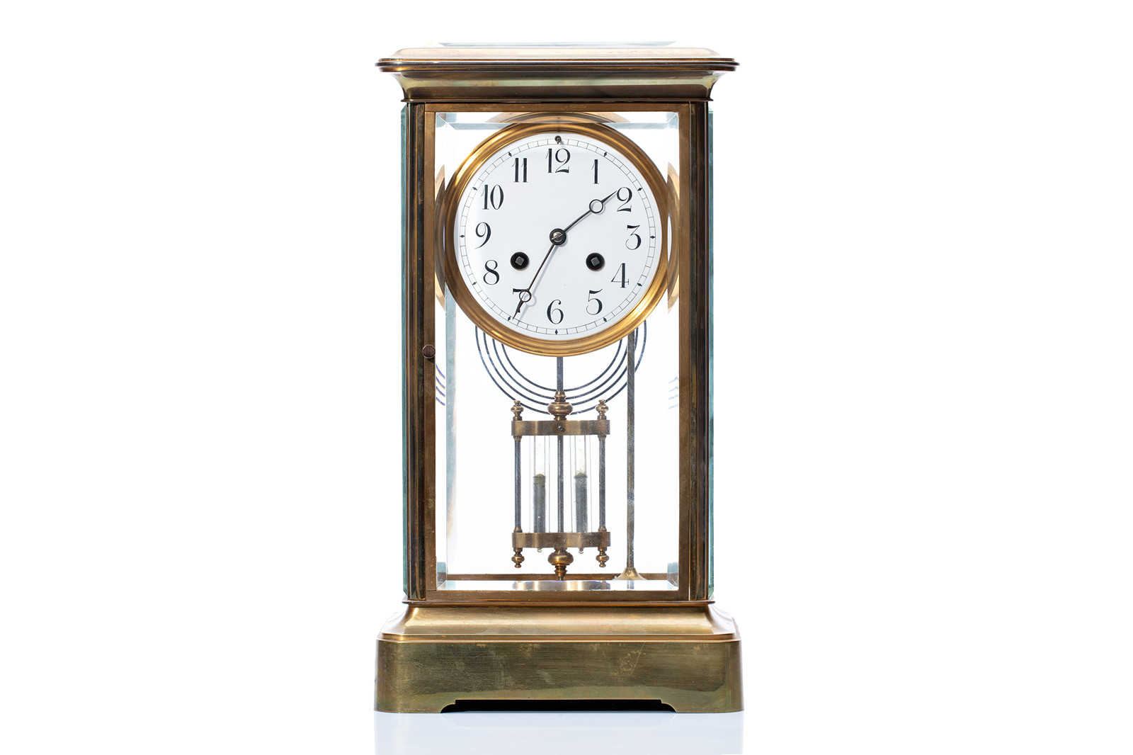 Desk clock with mercury pendulum | France