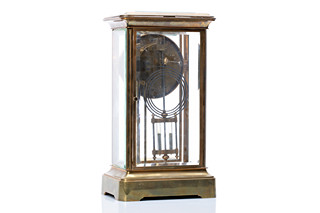 Desk clock with mercury pendulum | France