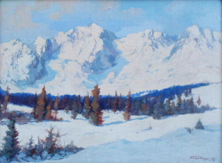 JÁN GROTKOVSKÝ (1902-1961) - KRAJINA OKOLO ZELENÉHO PLESA
