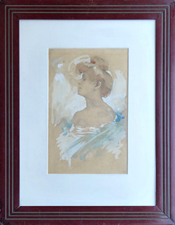 OTTO PETERS (1882-1952) - SECESNÍ DÍVKA