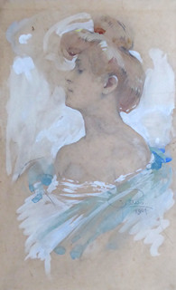 OTTO PETERS (1882-1952) - SECESNÍ DÍVKA