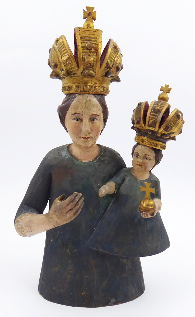 VYSOKÁ POLOPOSTAVA MADONY S JEŽÍŠKEM
