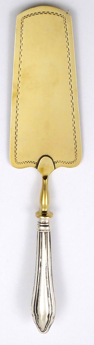 STŘÍBRNÁ A ZLACENÁ SERVÍROVACÍ LOPATKA