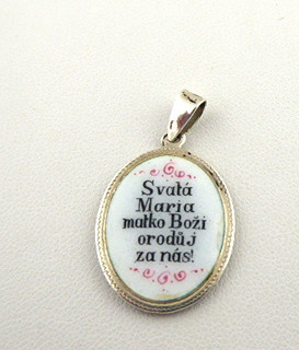 MADONKA VE STŘÍBRNÉM RÁMEČKU DLE OBRAZU RAFFAEL SANTI - MADONA DELLA SEGGIOLA