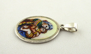 MADONKA VE STŘÍBRNÉM RÁMEČKU DLE OBRAZU RAFFAEL SANTI - MADONA DELLA SEGGIOLA