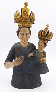 VYSOKÁ POLOPOSTAVA MADONY S JEŽÍŠKEM