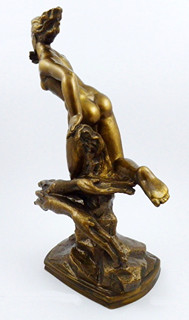 JAN LICHTÁG (1898-1985) - DIANA - ART DECO VYŠŠÍ SOCHA Z TERAKOTY S BRONZOVOU PATINOU