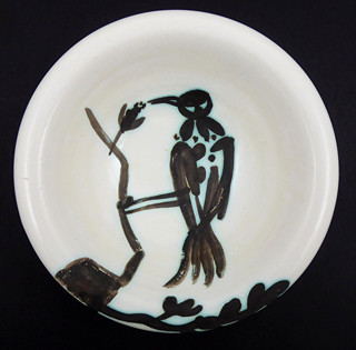 PABLO PICASSO (1881-1973) - OISEAU SUR LA BRANCHE - EDITION PICASSO/MADOURA PLEIN