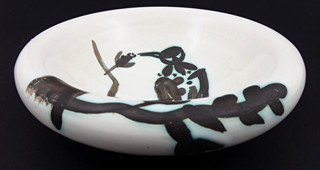 PABLO PICASSO (1881-1973) - OISEAU SUR LA BRANCHE - EDITION PICASSO/MADOURA PLEIN