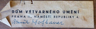 ARNOŠT HOFBAUER (1869-1944) - PORTRÉT STAŘENKY V ŠÁTKU